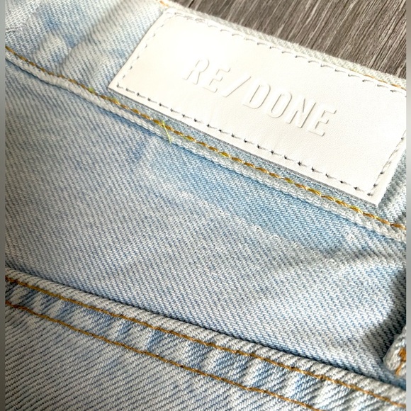 🌻NWT RE/DONE 50s CUT OFF SHORTS LIGHT RAF! SIZE 26 or 4 DISTRESSED LIGHT WASH🌻 - Picture 7 of 11